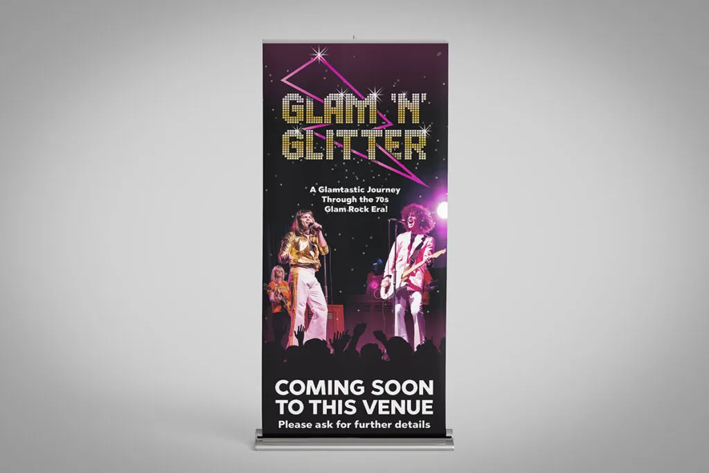 Glam 'N' Glitter Roller Banner
